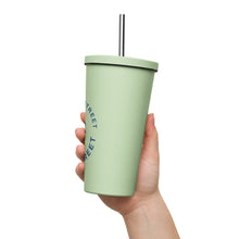 Load image into Gallery viewer, Insulated tumbler with a straw