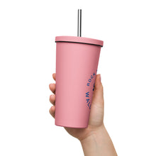 Load image into Gallery viewer, Insulated tumbler with a straw