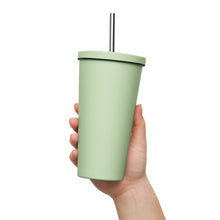 Load image into Gallery viewer, Insulated tumbler with a straw
