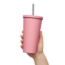 Load image into Gallery viewer, Insulated tumbler with a straw
